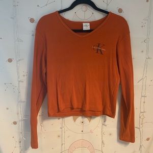 Super cute vintage CK long sleeve top🧡